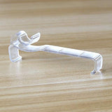 Valance Clips 6pcs 2-1/2'' Window Blinds Hidden Clip Clear Plastic for Horizontal Blinds Valance Retainer Holder