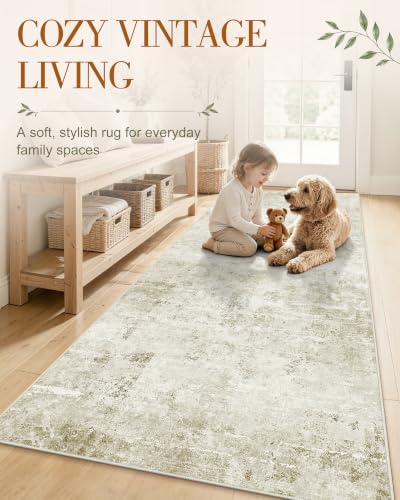 OLANLY 2x6 Washable Runner Rug, Soft Non Slip Carpet for Hallway Kitchen