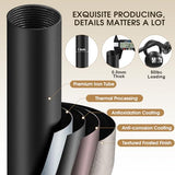 240-Inch Extra Long Blackout Curtain Rod - Heavy Duty Industrial Adjustable Drapery Rod for Indoor/Outdoor Use - 1-Inch Diameter Room Darkening Window Treatment, Room Divider