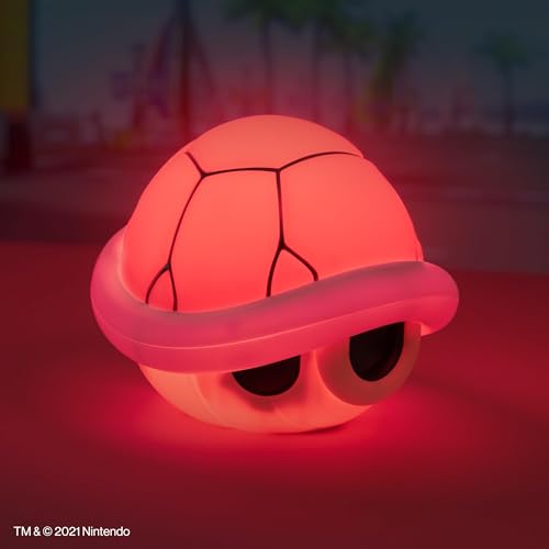 Paladone Super Mario Red Shell Light with Sound - Officially Licensed Nintendo Merchandise, Gaming Home Décor, Game Room Light