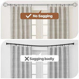 Silver Curtain Rods for Windows 66 to 120 with Cage Finials, Heavy Duty Curtain Rod with Splicing Adjustable, Decorative Curtain Rods for Outdoor Patio, Sliding Glass Door, 5/8" Diameter (Chrome)