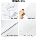 40PCS Stretch Spandex Folding Waterproof Chair Covers,Universal Fitted Chair Cover Protector for Wedding Party Banquet Holidays Celebration Decoration(40, White New)