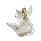 Kurt Adler J6064 Ornament, Ivory, White, Gold