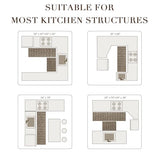 Kitchen Runner, 24"x79" Kitchen Mats for Floor, Brown