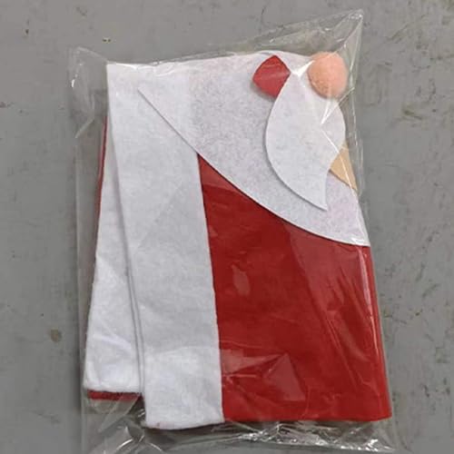 Christmas Chair Dinner Table Decoration Santa Snowman Elk Chair Back Covers Protector 2024 New Year Holiday Party