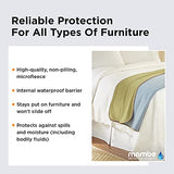 Mambe 100% Waterproof Furniture Cover Twin Loveseat, 70" x 90", Chocolate Cappuccino - Pets and People - for All Types of Furniture and Bedding from Spills, Accidents, and Normal Wear and Tear