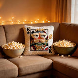 14x12inches Poker Card Throw Pillow Plush Toy,3D Embroidered Playing Card Decorative CushionPillow,Soft Stuffed Throw Pillow for Sofa Bed Home Decor & Gift,Valentines Pillow (King of Spades)