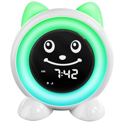 OK to Wake Kids Alarm Clock,Toddler Sleep Training Clock with Night Light & Nap Timer for 2-10 Years Old Boys Girls