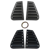 Car Rear Window Side Vent Shutter Louver Cover Trim Exterior Accessories Body Kits Fit for VW Golf 4 MK4 1997-2006(Carbon Look)