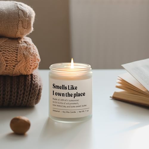 Niyewsor House Warming Gifts, New House/Home Candle, Best Housewarming Gift 2026, Closing Gifts for Home Buyers, New Homeowner, First Apartment Essentials, Handmade, 7oz