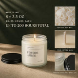 Scented Candles Gift Set, 8 Pack Warm Woods Soy Wax Candles, 3.5 oz Each