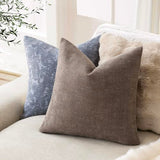 Foindtower Pack of 2 Soft Textured Throw Decorative Pillow Covers Square Accent Solid Cushion Cover Cozy Farmhouse Pillow Case with Zipper for Couch Sofa Bedroom Living Room 20x20 Inch, Taupe