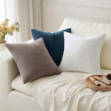 MIULEE Brown Chenille Couch Throw Pillow Covers, 18x18