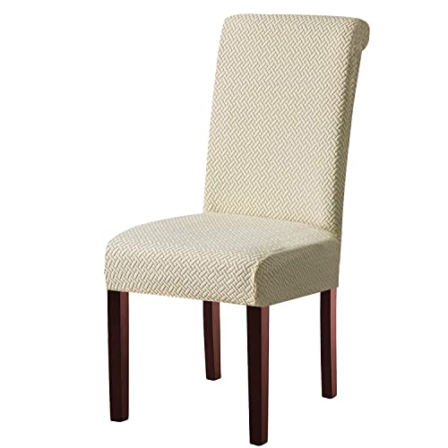 DIZAIGOGO 1 PCS Dining Room Chair Covers,Stretch Kitchen Chair Cover,Washable Dining Chair Cover,Parsons Chair Slipcovers Protective,for Home,Restaurant,Banquet