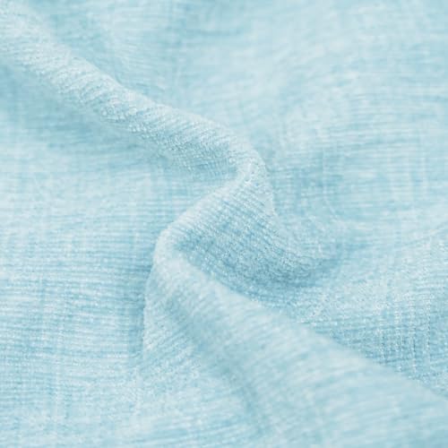 CaliTime Decorative Throw Pillow Covers 20 X 20 Inches Light Blue Grey