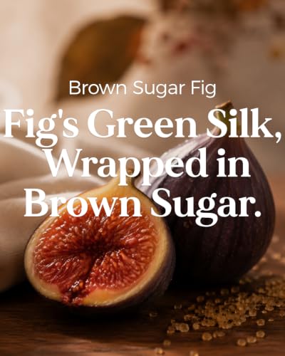 M&SENSE Brown Sugar Fig Scented Candle Relaxing Home Fragrance 11.6oz 70h