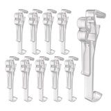 Amazing Drapery Hardware 3.0 Inch Clear Valance Clips for Blinds & Window Shades, 10-Pack - Sturdy Plastic Brackets, Ideal for Wood, Faux Wood & Metal Treatments in Home & Office Settings