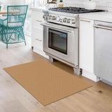 KOZYFLY Washable Area Rug, 2x3 Ft, Warm Tan
