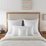 basic home® Hotel-Style 26x26 Goose Feather Down Euro Pillow Insert for Sofa & Bed - 100% Odorless & Plump Cushion Filler - 233TC Cotton with Inner Liner to Prevent Poking (26x26 Inch)