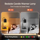 CASTLELIFE Candle Warmer Lamp with Timer & Dimmer, Height Adjustable Electric Wax Melt Warmer for Jar Candles, Gifts for Mom Home Decor, Black