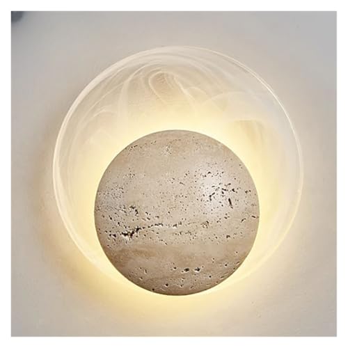 Bedroom Bedside Creative Atmosphere Living Room Children's Room Aisle Cream Wabi-sabi Style wall lamp(Ordinarymodelwithoutswitch,Neutrallight4000k)