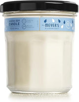 MRS. MEYER'S CLEAN DAY Soy Aromatherapy Candle, 35 Hour Burn Time, Made with Soy Wax and Essential Oils, Rain Water, 7.2 oz - Pack of 2