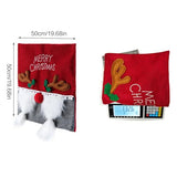 Christmas Chair Dinner Table Decoration Embroidery Chair Back Covers Protector 2024 New Year Holiday Party