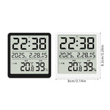 LCD Display Digital Wall Desk Alarm Clock with Time Date Week Temperature Humidity for Home or Use Gift Alarm Clock