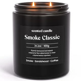 CHILLFLAME Candles for Men, 14.1 oz Scented Candles for Home, 2 Wicks Blended Scents Birthday Candles Gifts for Men, Teacher, Boyfriend (Smoke+Sandalwood+Coffee)