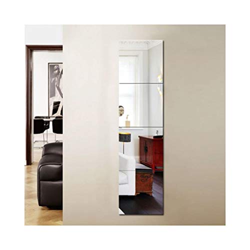 eless Full-Length Mirror | 4 Pieces DIY Stitching | for Bathroom Bedroom Foyer Floor Mirror 11.8in×11.8in
