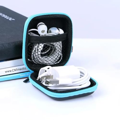 1 pc Travel Mini Portable Headphone Case Coin Purse Storage Box Jewelry Accessory Box