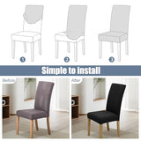 BIETYONE Chair Covers,Dining Room Chair Covers Set of 6,Stretch Kitchen Chair Cover,Washable Dining Chair Cover,Parsons Chair Slipcovers Protective,for Home,Restaurant,Banquet