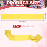 Satin Sash, Blank Sash, Pageant Ribbon - Fitting for (Beauty Pageant/Party/Birthday/DIY Decorations)