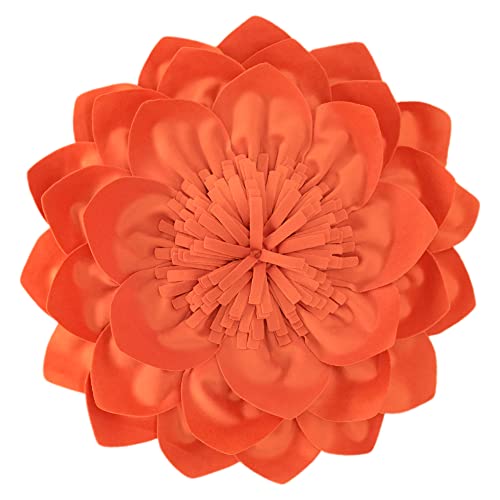 OiseauVoler Decorative Throw Pillow with Insert 14 inch Orange