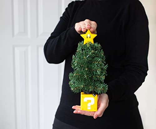 Nintendo Super Mario Bros. Super Star LED USB-Powered Light-Up Desktop Holiday Tree One Size
