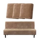 H.VERSAILTEX 3 Piece Sofa Cushion Covers Bundle Armless Futon Cover, Camel