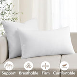 MIULEE 18x22 Inch Premium Lumbar Throw Pillow for Bed Sofa Couch