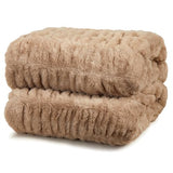 Springtree Home | Luxury Plush Throw Blanket | Brown Throw Blanket | Perfect Blanket for Couch Year Round | Fluffy Micro Fleece | Lily Collection - Dune