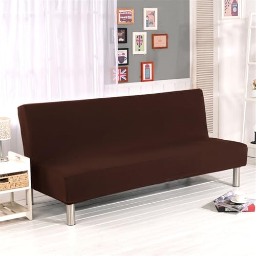 Futon Slipcover,Futon Covers Slipcover,Futon Covers Folding Sofa Cover Solid Color Futon Slipcover Polyester Elastic Fabric All Inclusive Cover