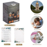 Sympathy Gifts for Loss of Loved One, Memorial Gift Lantern with Card, Bereavement Gift Candle Lights, Memory Lamp with Remote for Funeral Remembrance or Condolences (White)