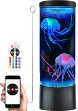 Gifts for Kids Men Women Friends Family Cool Jellyfish Lamp Night Light with Speaker for Girls Boys Kids Home Office Bedroom Decor for Christmas Holiday Birthday Party