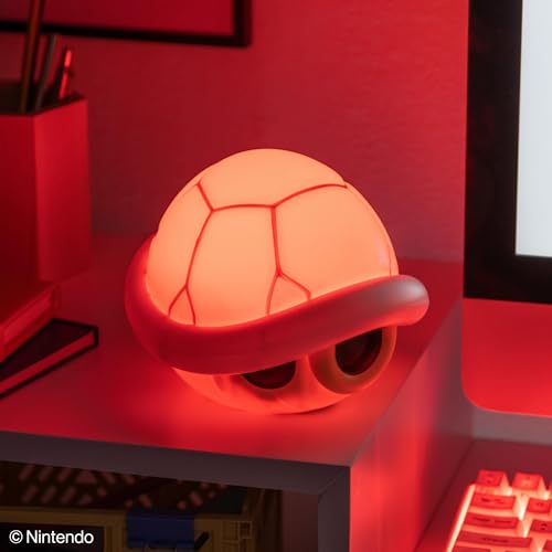 Paladone Super Mario Red Shell Light with Sound - Officially Licensed Nintendo Merchandise, Gaming Home Décor, Game Room Light