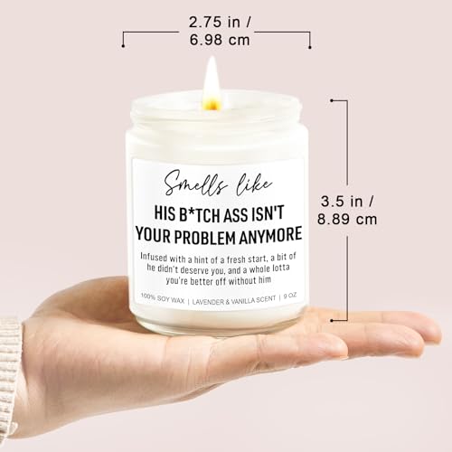 Younift Funny Scented Candles, Divorce Gifts for Women, Divorce Party Decorations - Cheer up, Breakup Gifts for Women, Newly Divorced Woman, Her - Break up, Ex Boyfriend Presents - 9 oz
