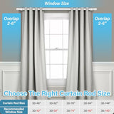 Long Curtain Rod for Windows 144 Inch - 1 inch Heavy Duty White Curtain Rods with 4 Brackets for Living Room Sliding Glass Door Outdoor, Adjustable Threaded Sections