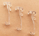 Cutelec Valance Clips 10pcs 2-1/2'' Window Blinds Hidden Clip Clear Plastic for Horizontal Blinds Valance Retainer Holder