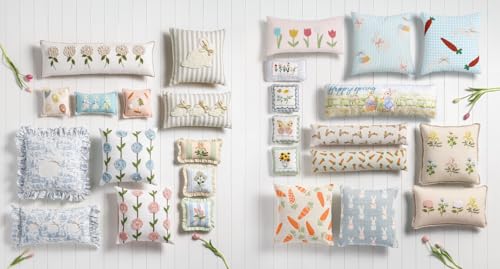 Mud Pie Front Embellished Happiness Pillow