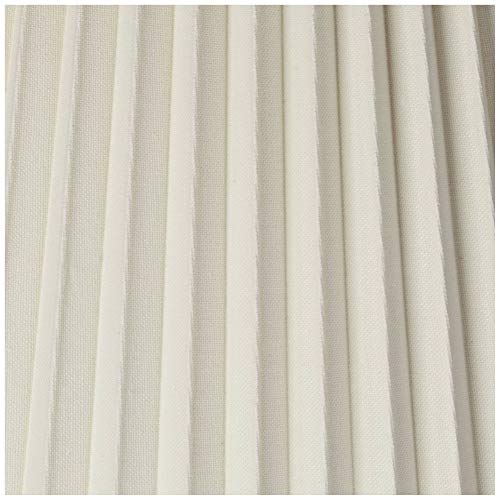 10" Top x 17" Bottom x 14 1/2" High x 14 3/4" Slant Lamp Shade (Pre-Assembled) Replacement Large Ivory White Bell Round Traditional Pleated Spider Harp Finial - Springcrest