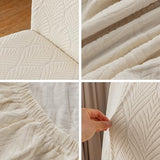Chair Covers for Dining Chairs,100% Waterproof Dining Chair Covers Set of 4,Removable Stretch Parsons Slip,Washable Seat Protector for Kitchen Beige