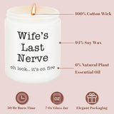 Homsolver Gifts for Wife from Husband, Funny Birthday, Mothers Fathers Day, Christmas, Anniversary, Valentines, Romantic Lavender Scented Candles