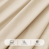 Triple Pinch Pleated Cream Velvet Curtains 84 inches Long Living Room Darkening Curtain Neutral Modern Farmhouse French Pinch Pleat Drapery Panel Heavy Thick Light Filtering Velvet Curtain for Bedroom